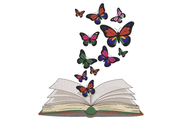 Butterflies from Book: A Charming Seasonal Embroidery
