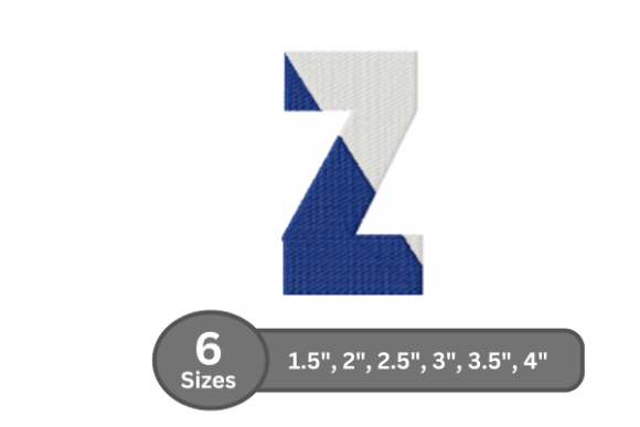 Charming Twin Fill Alphabet - Z for Your Projects