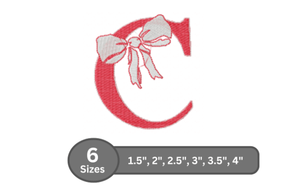 Cherry Knot Alphabet -C: A Stylish Monogram Design