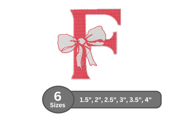 Cherry Knot Alphabet - F: A Stylish Embroidery Choice