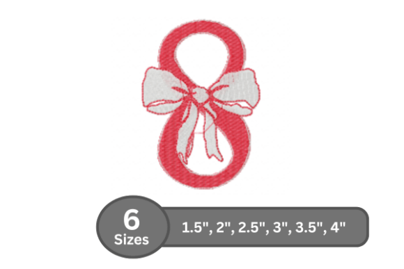 Cherry Knot Number - 8: A Stylish Embroidery Design