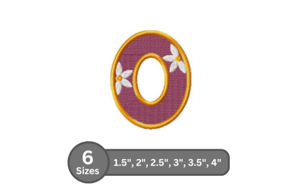 Daisy Joy Alphabet - O: A Stylish Embroidery Choice