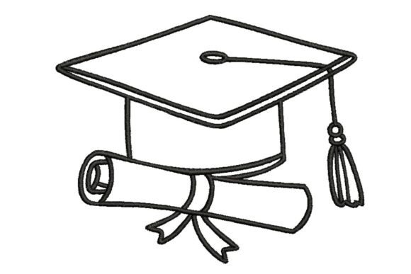 Graduation Essentials: A Timeless Embroidery Design