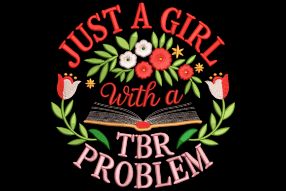 Just a Girl with a TBR Problem: A Charming Embroidery Design
