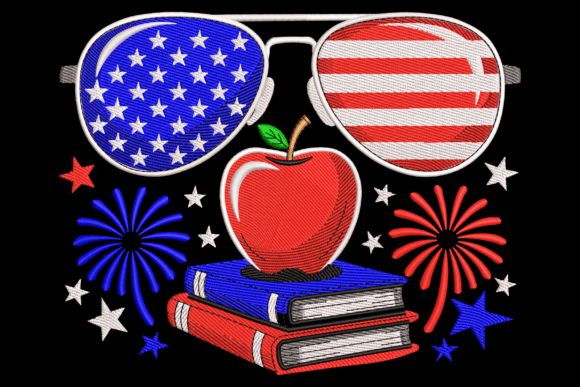 Patriotic Teacher: A Charming Addition to Your Designs