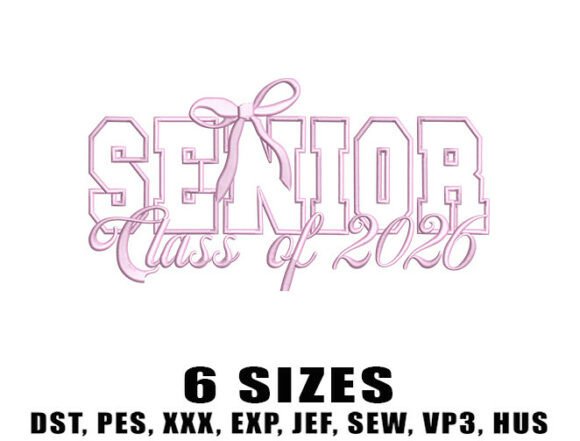 Preppy Graduation Embroidery for 2026