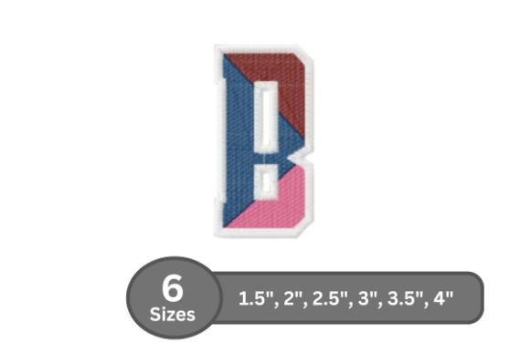 Street Varsity Alphabet -B: A Stylish Embroidery Font