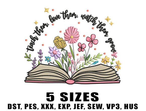 Teacher Wildflowers: A Charming Embroidery Design